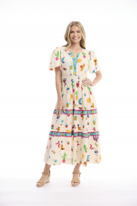 Citadelle Dress Maxi Short Sleeve