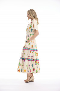 Citadelle Dress Maxi Short Sleeve