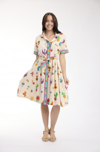 Citadelle Dress Collar Tie Waist