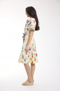 Citadelle Dress Collar Tie Waist