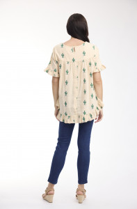 Citadelle Top Frill Embroidered