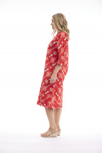Jardin Exotique Dress Bias V Neck frill