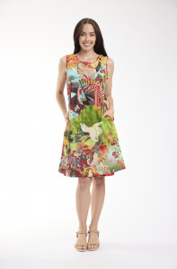 Jardin Exotique Dress Reversible Sleeveless