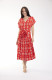 Jardin Exotique Dress V Neck Buttonthrough Short
