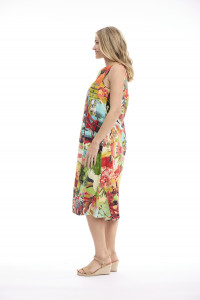 Jardin Exotique Dress Midi Sleeveless
