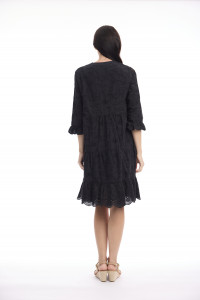 Broderie Dress Frill Hem and Sleeves