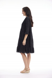 Broderie Dress Frill Hem and Sleeves