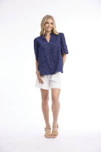 Broderie Top Short Sleeve