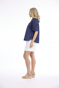 Broderie Top Short Sleeve