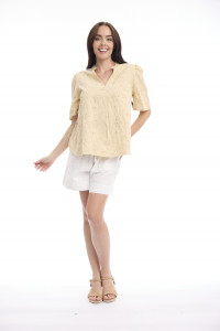 Broderie Top Short Sleeve