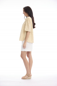 Broderie Top Short Sleeve