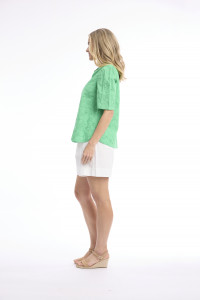Broderie Top Short Sleeve