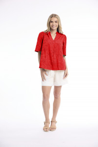 Broderie Top Short Sleeve