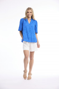 Broderie Top Short Sleeve