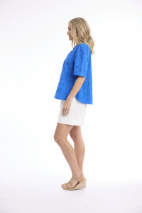 Broderie Top Short Sleeve