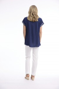 Broderie Top Embellished