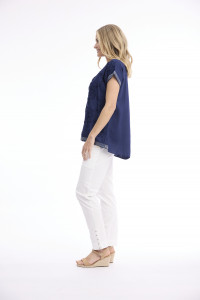 Broderie Top Embellished