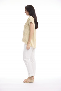 Broderie Top Embellished