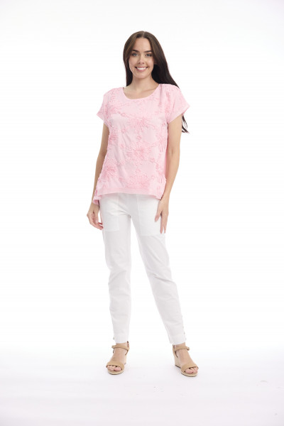 Broderie Top Embellished