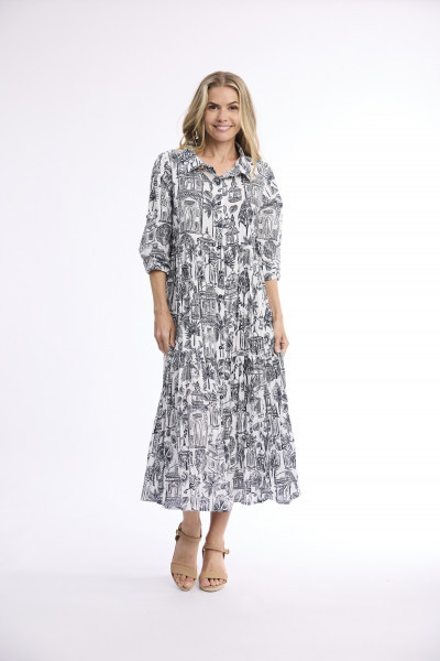Cassis Dress Collar Layers