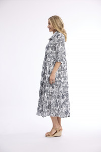 Cassis Dress Collar Layers