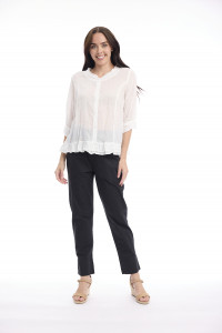 Cotton Gauze Top Buttonthrough
