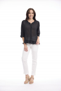 Cotton Gauze Top Buttonthrough