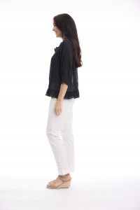 Cotton Gauze Top Buttonthrough