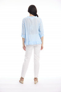 Cotton Gauze Top Buttonthrough