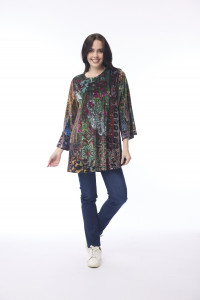 Digital Tunic Flared Cuff