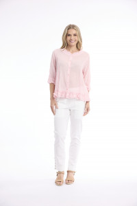 Cotton Gauze Top Buttonthrough
