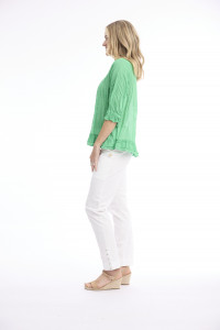 Cotton Gauze Top Buttonthrough