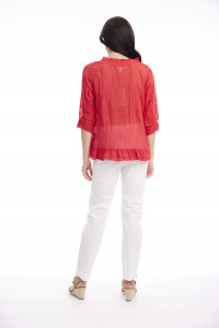 Cotton Gauze Top Buttonthrough