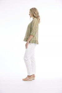 Cotton Gauze Top Buttonthrough