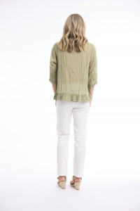 Cotton Gauze Top Buttonthrough
