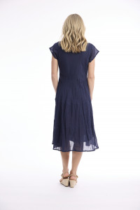Cotton Gauze Dress Bias Pockets