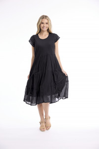 Cotton Gauze Dress Bias Pockets