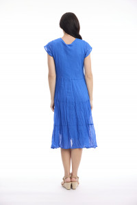 Cotton Gauze Dress Bias Pockets