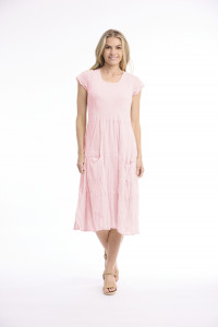 Cotton Gauze Dress Bias Pockets