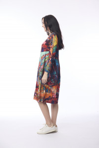 Printed Cotton Dress Bubble