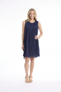 Cotton Gauze Dress Easy Fit Sleeveless