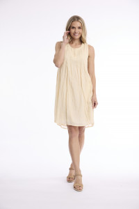 Cotton Gauze Dress Easy Fit Sleeveless