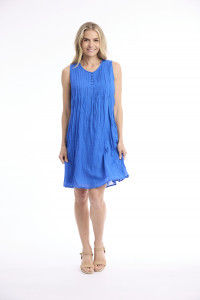 Cotton Gauze Dress Easy Fit Sleeveless