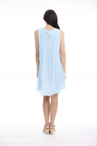 Cotton Gauze Dress Easy Fit Sleeveless