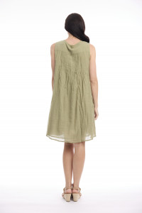 Cotton Gauze Dress Easy Fit Sleeveless