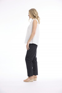 Cotton Slub Top Cap Sleeve