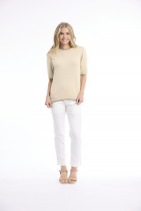 Knit Top Short Sleeve