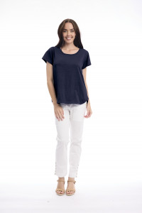 Cotton Knit Tee Crew