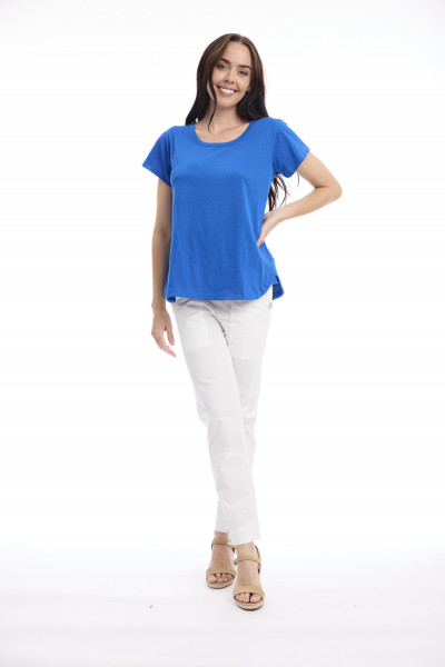 Cotton Knit Tee Crew