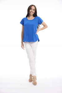 Cotton Knit Tee Crew